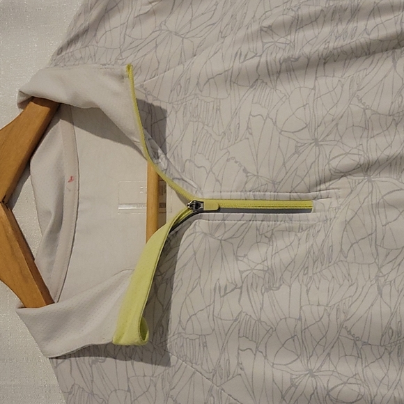 Mondetta white patterned lightweight long sleeve quarter zip size small - Picture 2 of 11